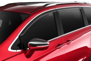 Chrysler Pacifica Window Vents - Husky Liners - Low Profile - Chrome - `17-`23